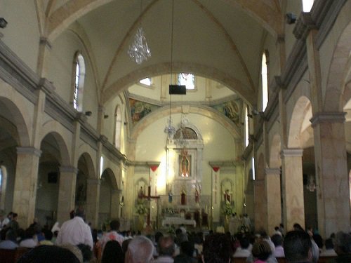 Paseo por Mexico Interior de la Catedral El Santuario de Nuestra Señora de Guadalupe de Ensenada