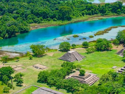 Paseo por Mexico Zona Arqueológica El Lagartero en la La Trinitaria