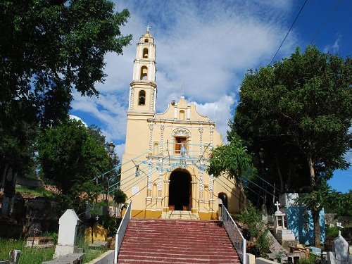 Paseo por Mexico La iglesia de Tlanichiautla en Chiautla de Tapia