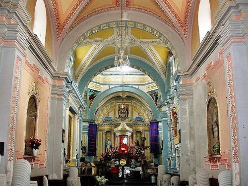 Paseo por Mexico Interior Templo parroquial San Lorenzo Mártir en Chiautzingo