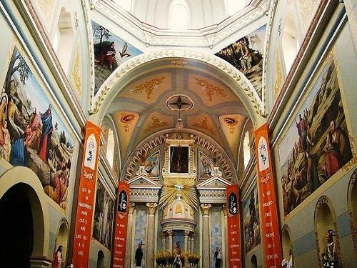 Paseo por Mexico Interior de Iglesia Parroquial de San Juan Bautista en Coxcatlán