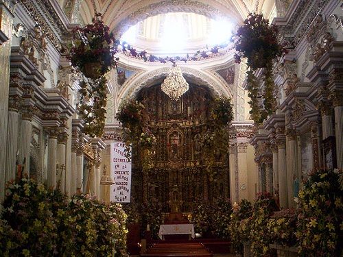 Paseo por Mexico Interior de Templo de San Juan Bautista en Cuautlancingo