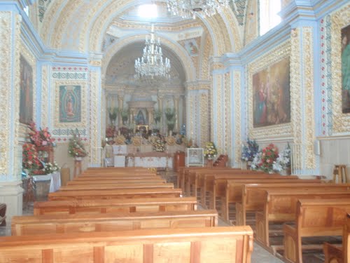 Paseo por Mexico Interior de Templo del Santo Niño La Candelaria en Huehuetlán el Grande