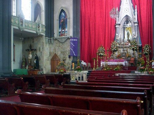 Paseo por Mexico Interior de Iglesia de Nuestra Señora del Carmen en Huejotzingo