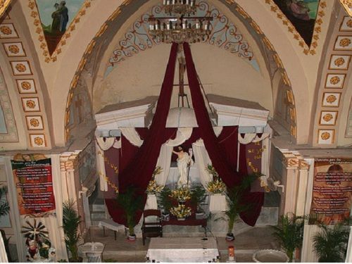 Paseo por Mexico Interior de Iglesia de Santa Catarina Mártir en Ixcamilpa de Guerrero