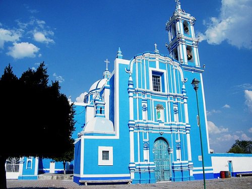 Paseo por Mexico Templo parroquial de Santa María de la Asunción en Molcaxac