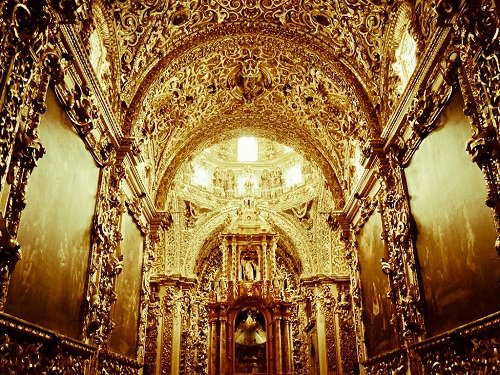 Paseo por Mexico Capilla del Rosario en Puebla