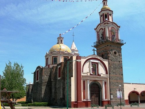 Paseo por Mexico Templo San Pablo Tecamac en San Pedro Cholula