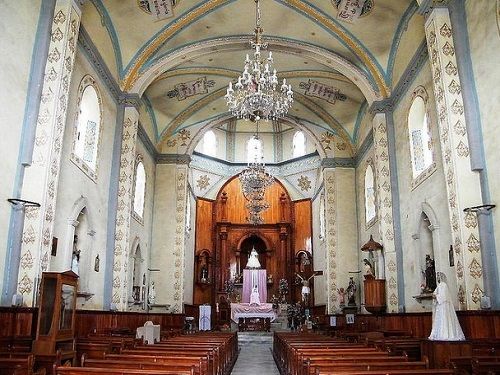 Paseo por Mexico Interior de Iglesia de la Virgen del Rosario en Teteles de Avila Castillo