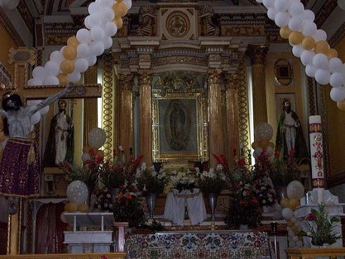 Paseo por Mexico Interior de Iglesia Parroquial dedicada a San Pedro en Tlaltenango