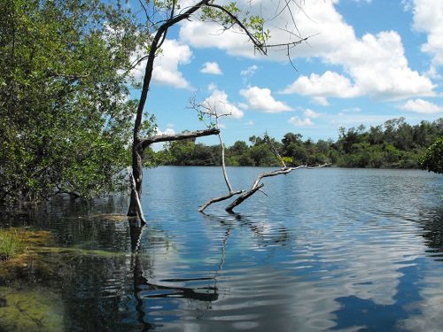 Paseo por Mexico Cenote Azul de Bacalar
