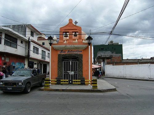 Paseo por Mexico La Capilla de San Sebastián en Chiautempan