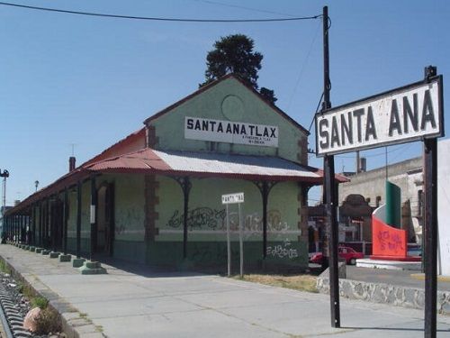 Paseo por Mexico Estación de ferrocarril Santa Ana Chiautempan